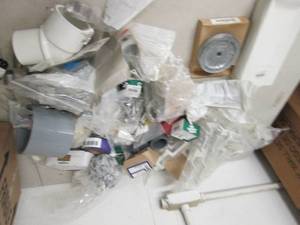 lot 111 image: box of nuts, bolts , washers , meta...