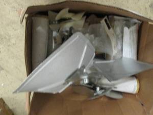 lot 151 image: box of fan blades, pipe insulation ...