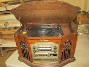 lot 169 image: emerson radio,cd, tape and record p...