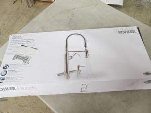 lot 189 image: kohler sous pull-down kitchen fauce...