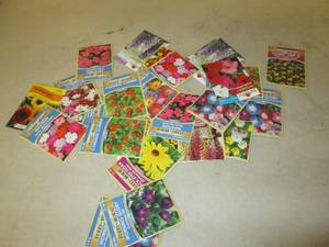 lot 203 image: lot of 25 flower seeds ...