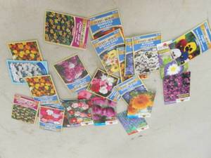 lot 205 image: lot of 25 flower seeds ...