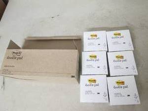 lot 208 image: post it doodle pad 6 packs 4500-dp-...