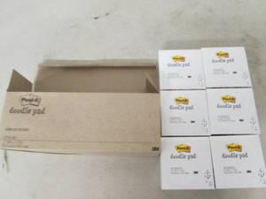 lot 222 image: post it doodle pad 6 packs 4500-dp-...