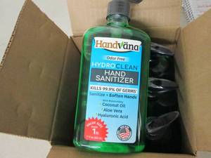 lot 240 image: HANDVANA HYDROCLEAN HANDSANITIZER 6...