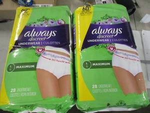 Always Discreet Large Womens Under...