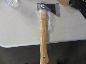 Hatchet with a wooden Handle...