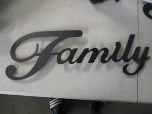 Metal Family Sign...