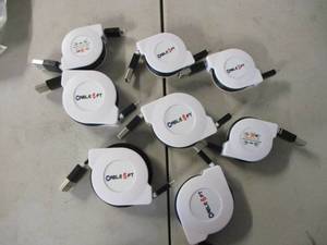 8 Retractable iPhone Chargers 3-6ft...
