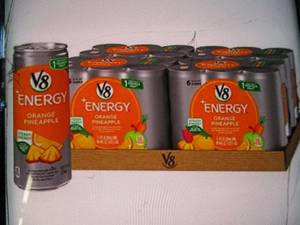 24 cans of Orange Pineapple V8 one...