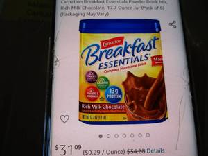 Carnation Breakfast Essentials Powd...