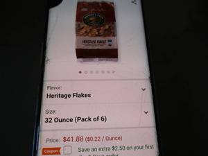 6 Bags of Natures Path Organic Flak...