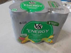 6 Cans V8 Energy Drinks...