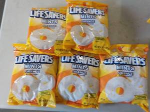 5 - 6.25 oz bags Lifesavers Orange ...