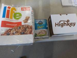 3 Boxes Life Cereal Tuna and Cookie...