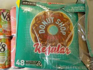 Donut Shop K Cups, Bubly V8 and Bol...