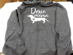 Doxie Mama size L Hooded Sweatshirt...