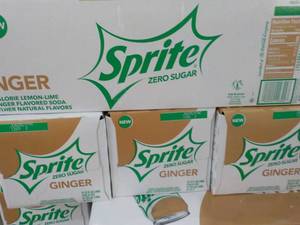 4 - 12 Packs Sprite Ginger Zero Sug...
