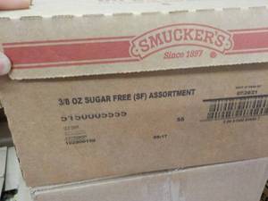 Case of 200 packets Smuckers Sugar...