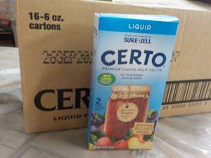 2 Cases 16 -6 oz Cartons Certo Liqu...