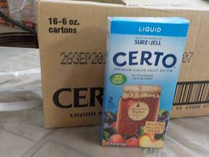 2 Cases 16 -6 oz Cartons Certo Liqu...
