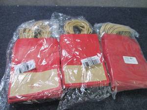 3 pks Red Craft Gift Bags...