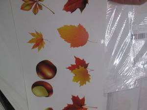 5 pks Fall Window Clings...