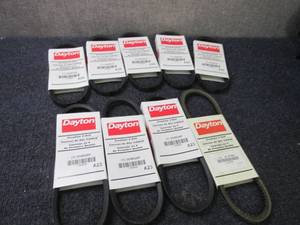 9 - Assorted Dayton Premium V Belts...