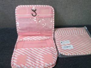 2 Pink Hanging Toiletry Bags...