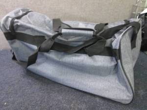 Gray & Black Duffel Bag...