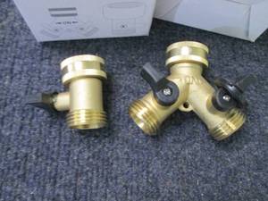 2 Sets Brass Splitter & Shut off Va...