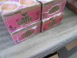 4- 6pks Cup Noodles w Shrimp past ...