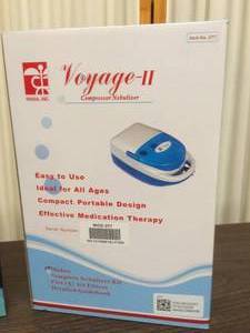 lot 44 image: New In Boxes OneTouch UltraMini Blood Glucose Monitoring System and Voyage-II Compressor Nebulizer