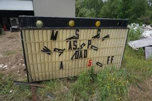 lot 51 image: Wayne Industries Lighted Road Side Display Sign