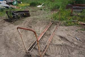 lot 47 image: Metal Wheeled Material Movement Cart