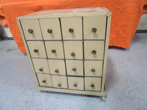 lot 49 image: Rolling Parts Cabinet wContents