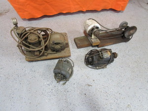 lot 57 image: Air Compressor, Grinder, Electric Motors