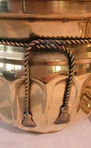 lot 24 image: Brass-Finish Planter Collection