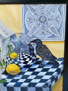 lot 67 image: Unique Framed Painting
