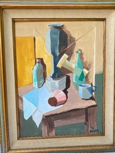 lot 68 image: Art Class Still Life Framed Painting by John Becotte