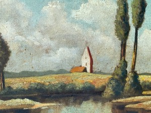 lot 72 image: Framed Oil on Canvas by Bruce Mack