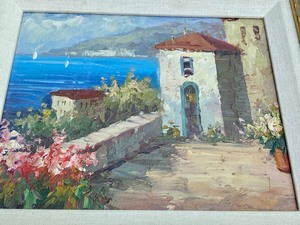 lot 77 image: Pair of Beautiful Tropical Scene Framed Paintings