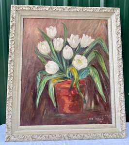 lot 80 image: Framed Art Tulips in May by Effie Johnson