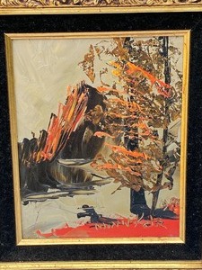 lot 85 image: Framed Abstract Artwork