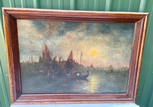 lot 94 image: Antique Framed Oil on Canvas by Peter John Weinard 1890