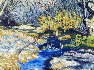 lot 101 image: Framed Oil on Board Painting