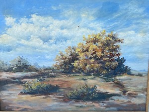 lot 165 image: Framed Landscape on Canvas
