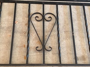 lot 156 image: Four Panels of Metal Fencing