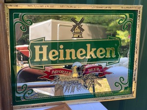lot 151 image: Four Framed Mirrored Beer Signs