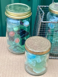 lot 142 image: Jars and Sea Glass